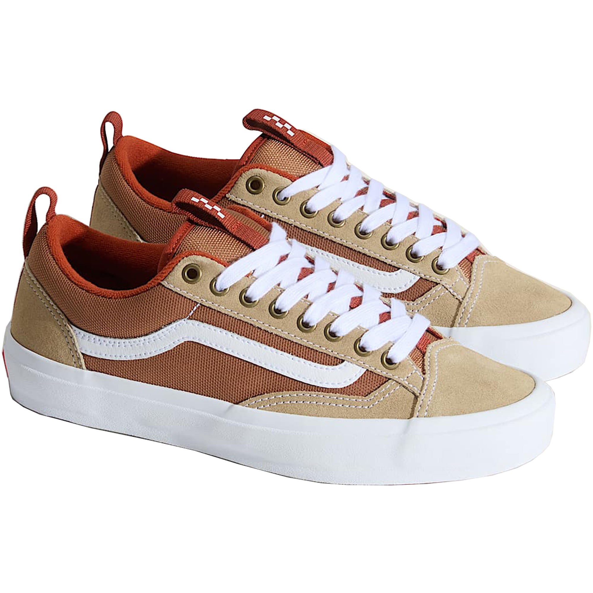 Vans Skate Premium Old Skool 36+ Shoes Khaki/Burnt Orange