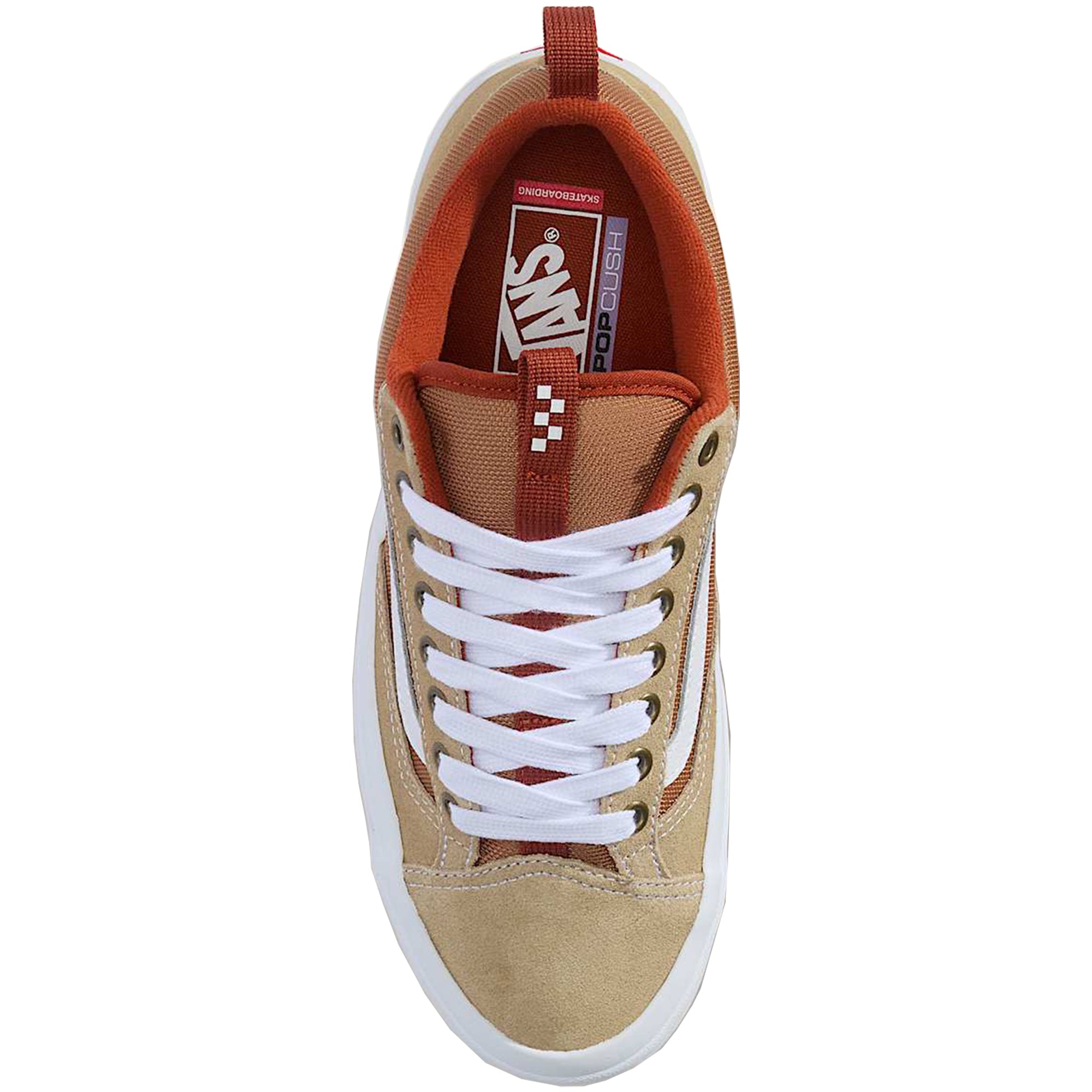Vans Skate Premium Old Skool 36+ Shoes Khaki/Burnt Orange