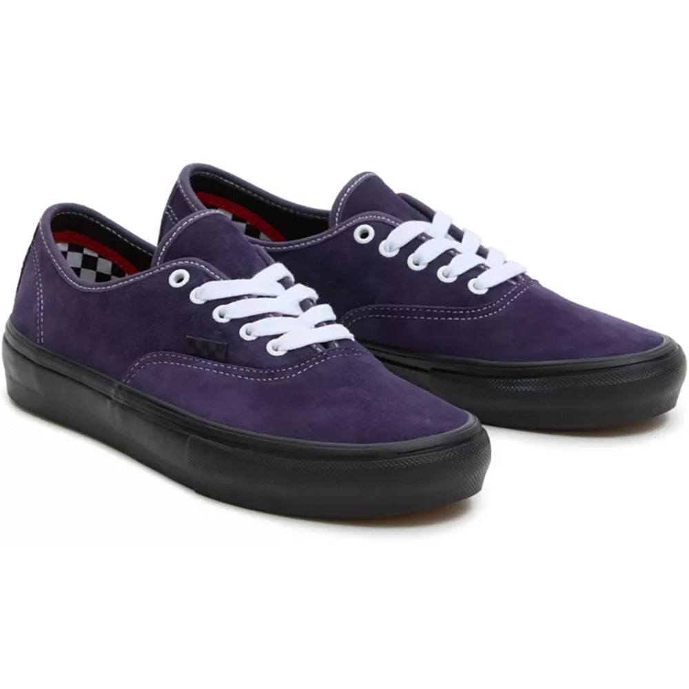 Vans Skate Authentic Shoes Pig Suede Dark Purple/Black