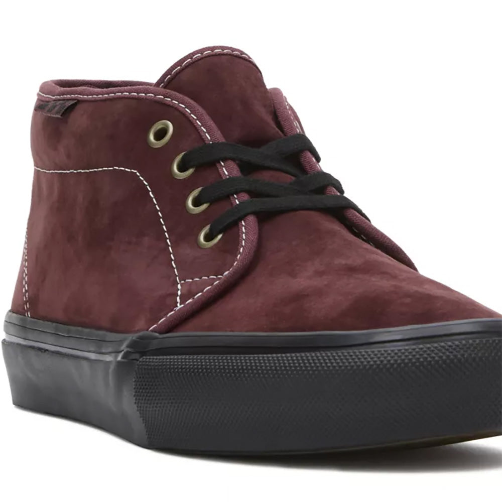 Vans Skate Chukka Shoes Dark Red/Black