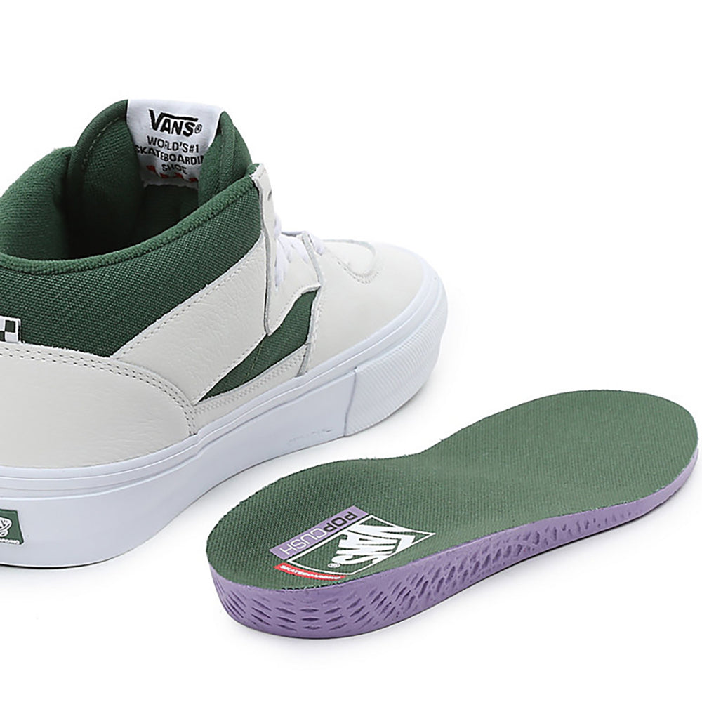 Vans Skate Half Cab Shoes White/Green