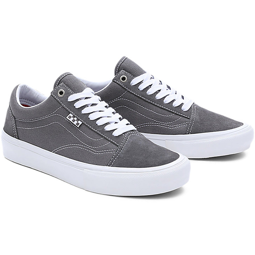 Vans Skate Old Skool Shoes Pewter/True White