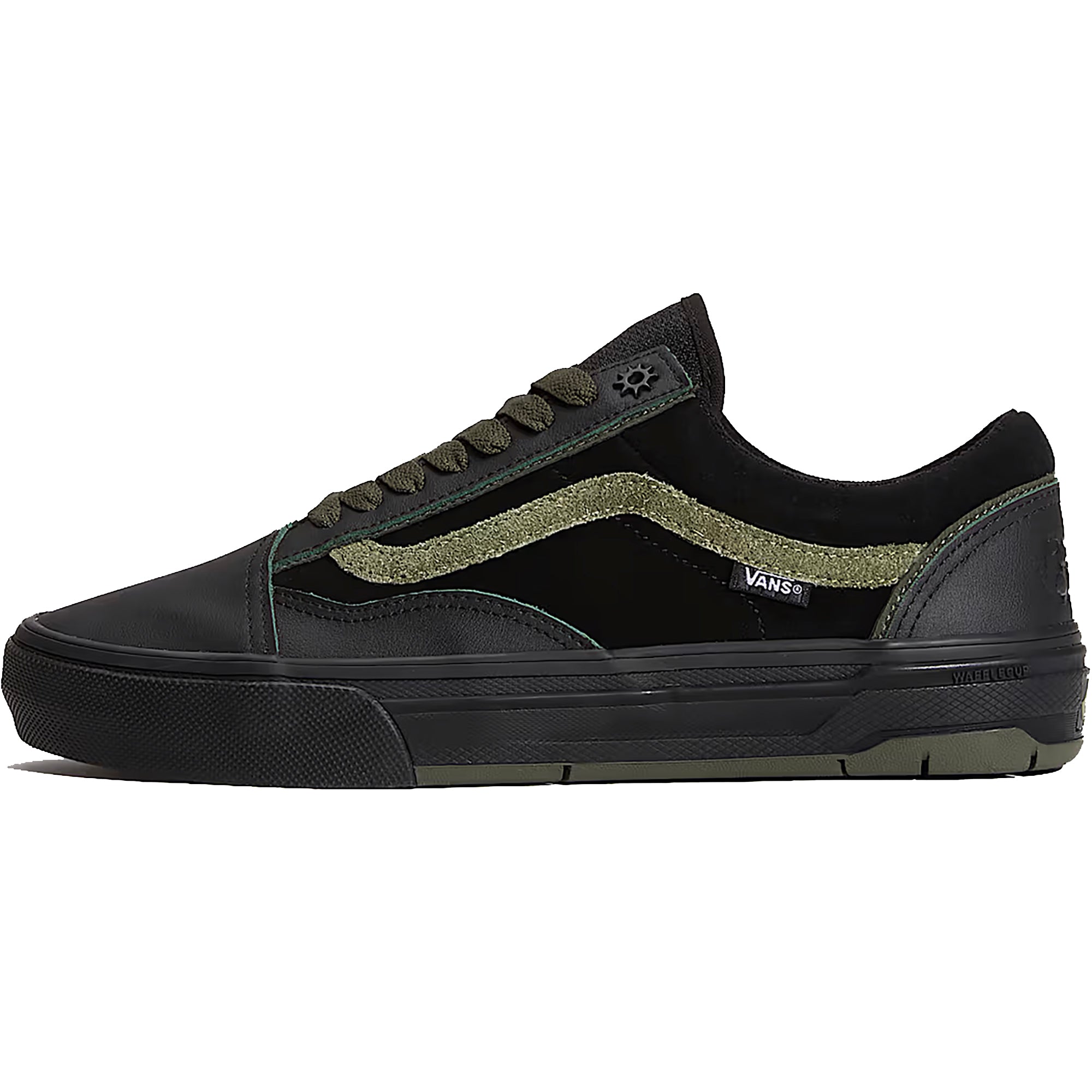 Vans Skate Old Skool Wafflecup Willow Shoes Green/Black