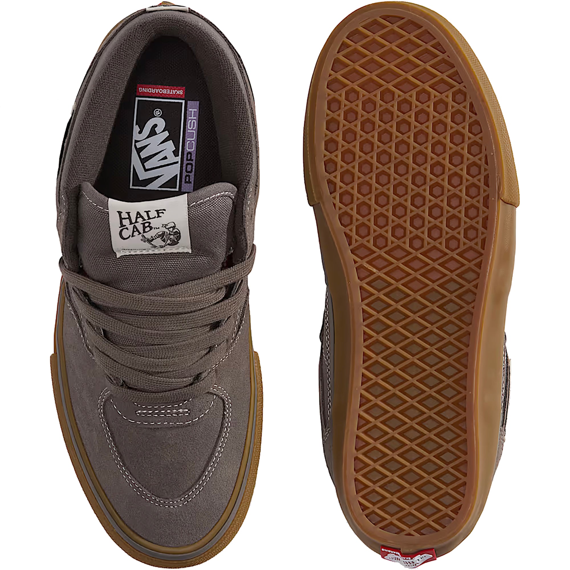 Vans Skate Half Cab Shoes Walnut/Gum