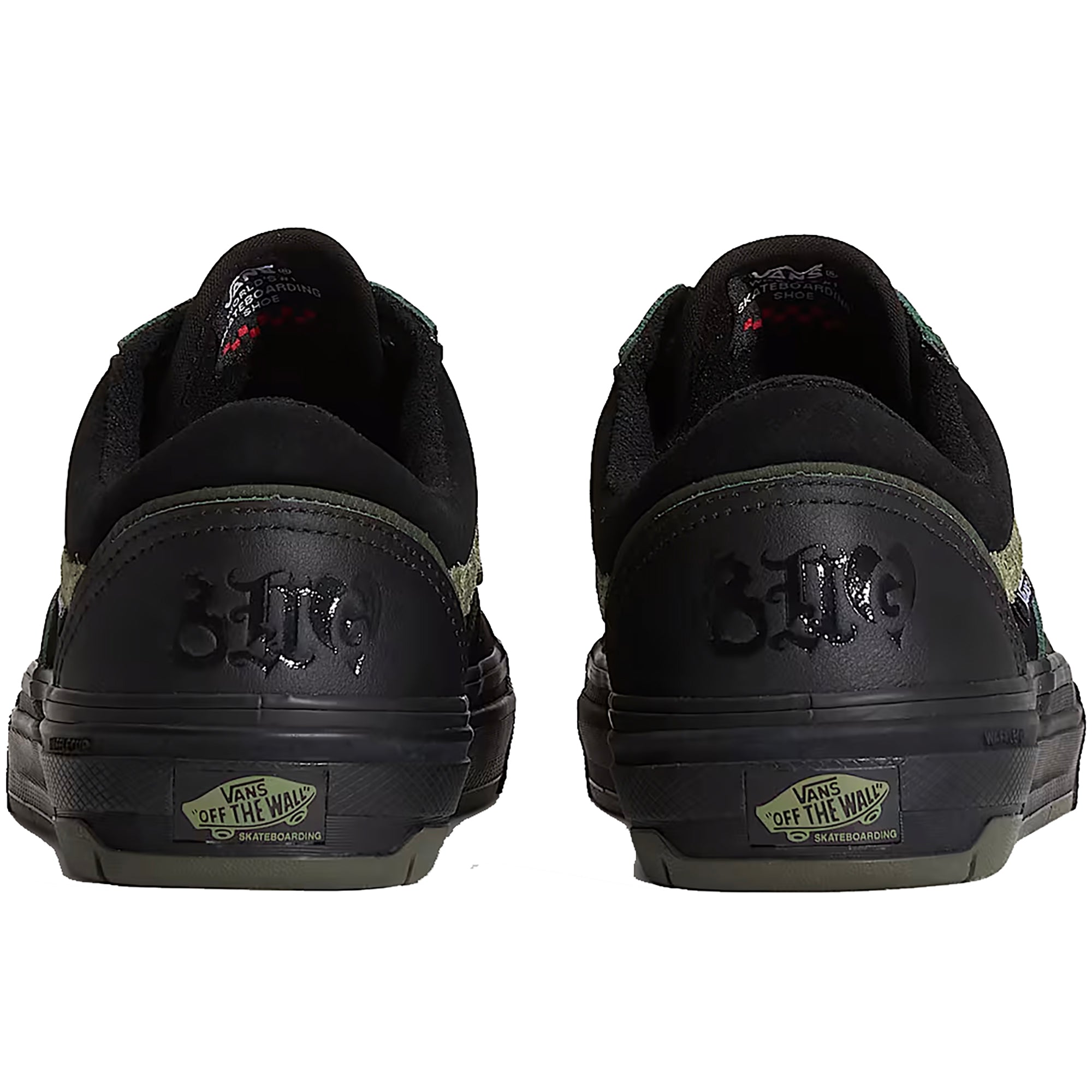 Vans Skate Old Skool Wafflecup Willow Shoes Green/Black