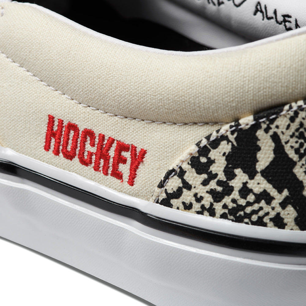Vans x Hockey Skate Slip-On Shoes White/Black Snake Skin