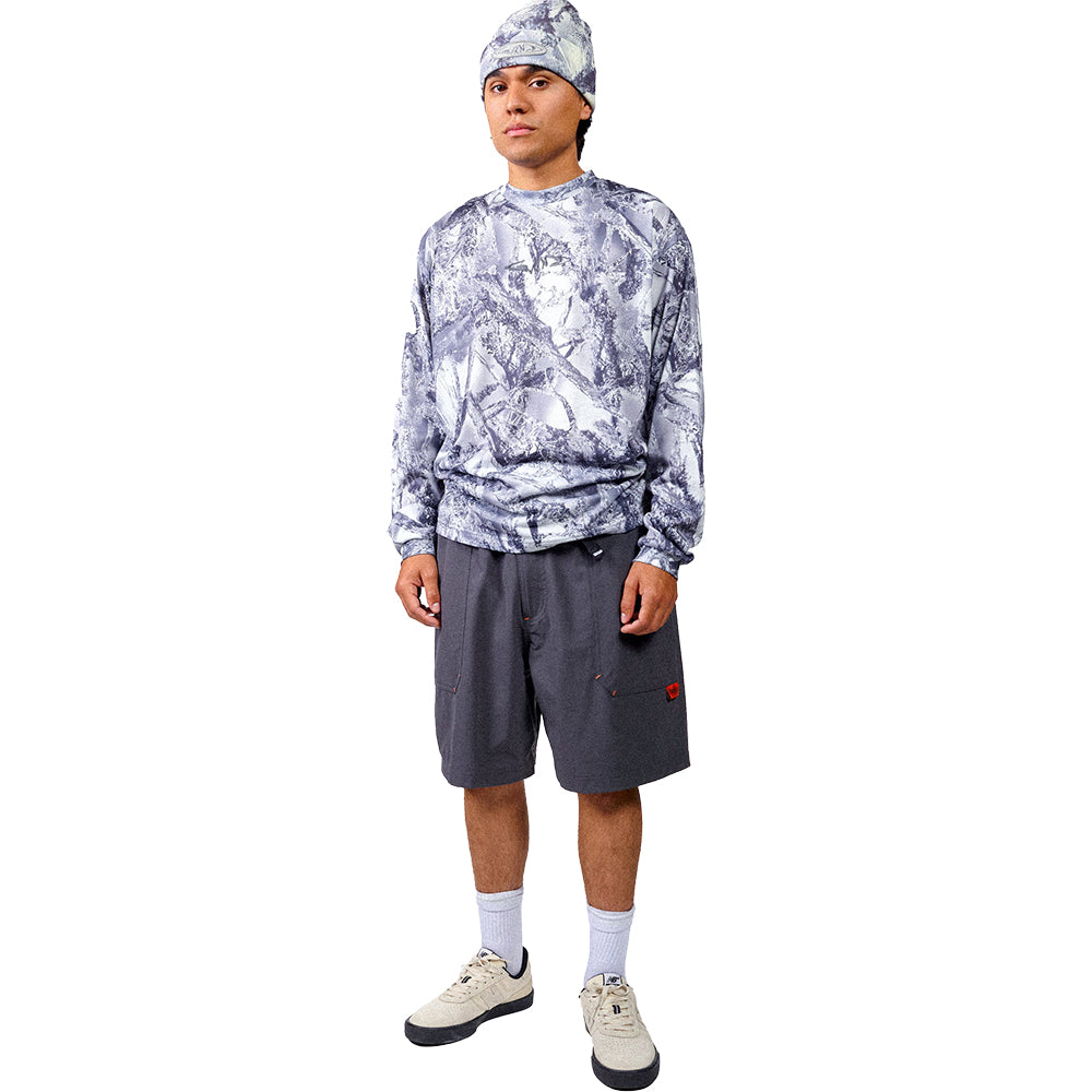 WKND Camo Long Sleeve Silver