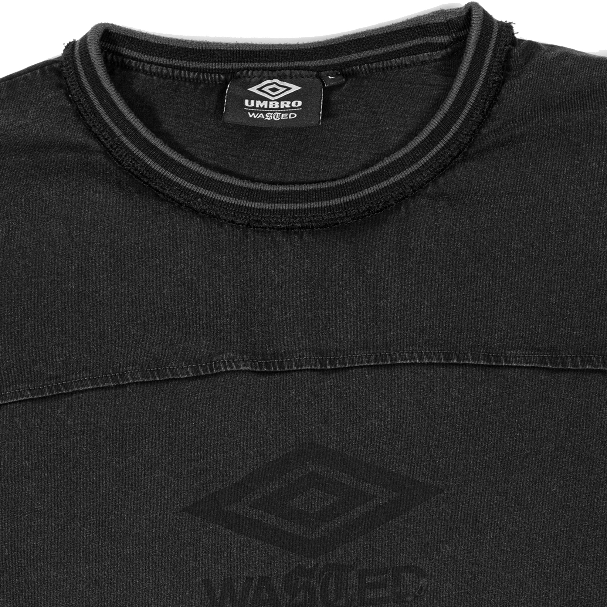 Wasted Paris x Umbro Boxy T-Shirt Faded Black