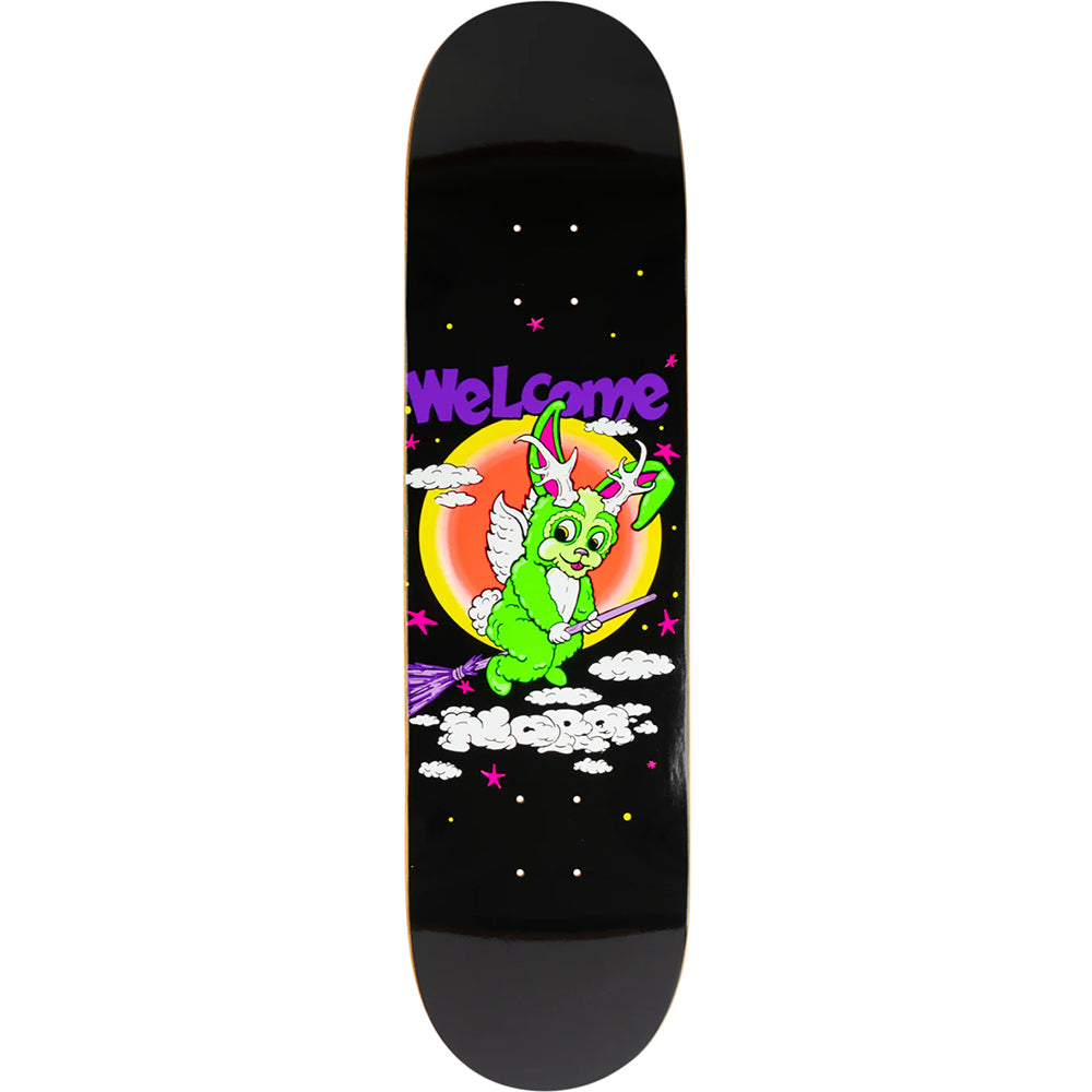 Welcome Nora Vasconcellos Full Moon on Popsicle Black Skateboard Deck 8.25"