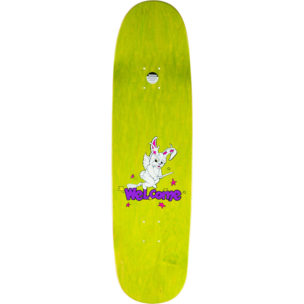 Welcome Nora Vasconcellos Full Moon on Sphynx Black Skateboard Deck 8.8"