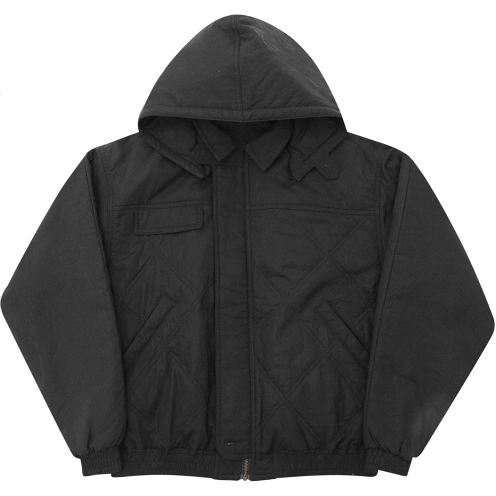 Yardsale Diamond Quilted Jacket Black