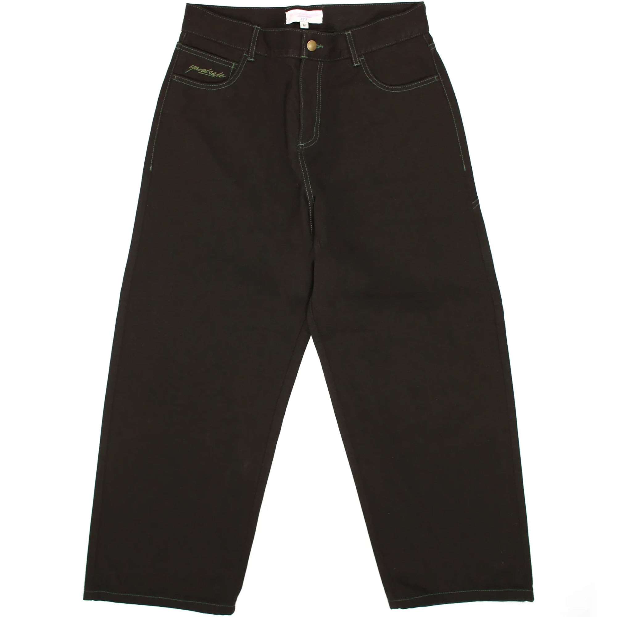 Yardsale Phantasy Jeans Black/Green Stitch