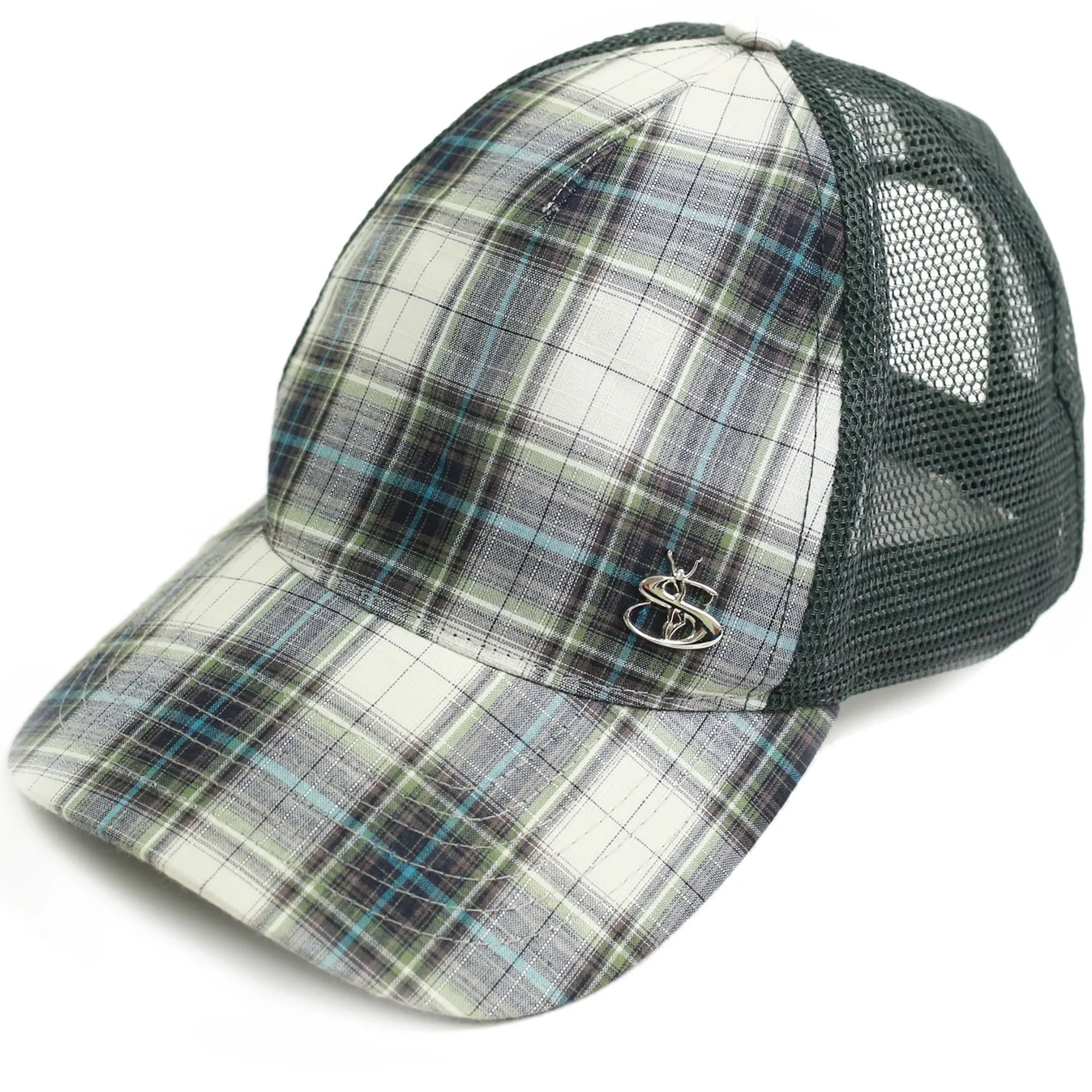 Yardsale Phantasy Plaid Cap Green
