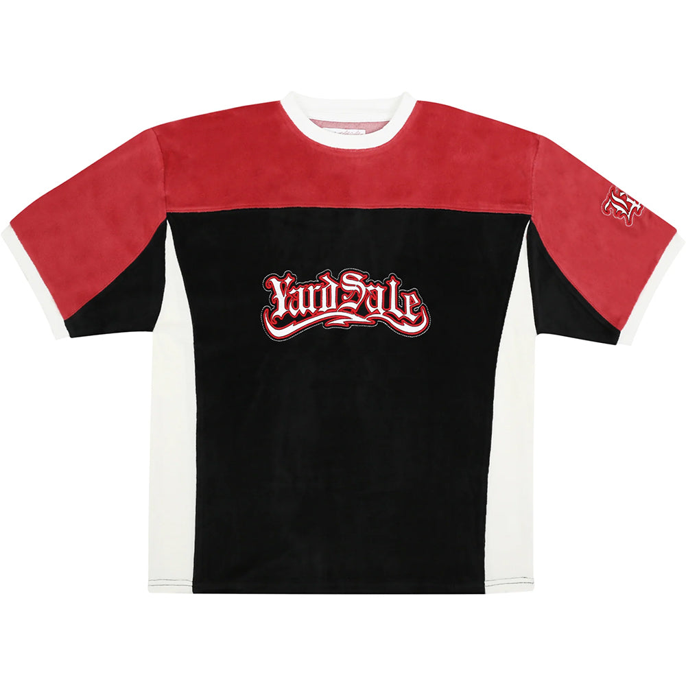 Yardsale Sierra Velour T Shirt Black/Red