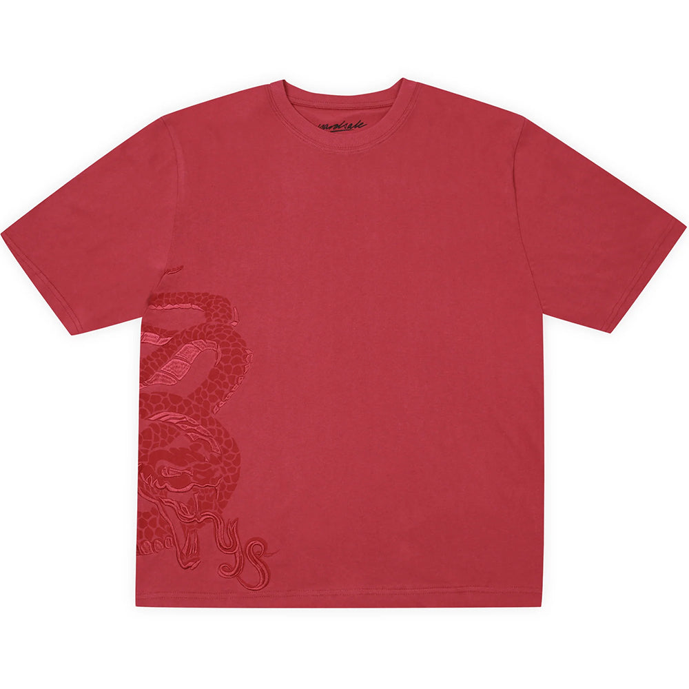 Yardsale Snake EMB T Shirt Red