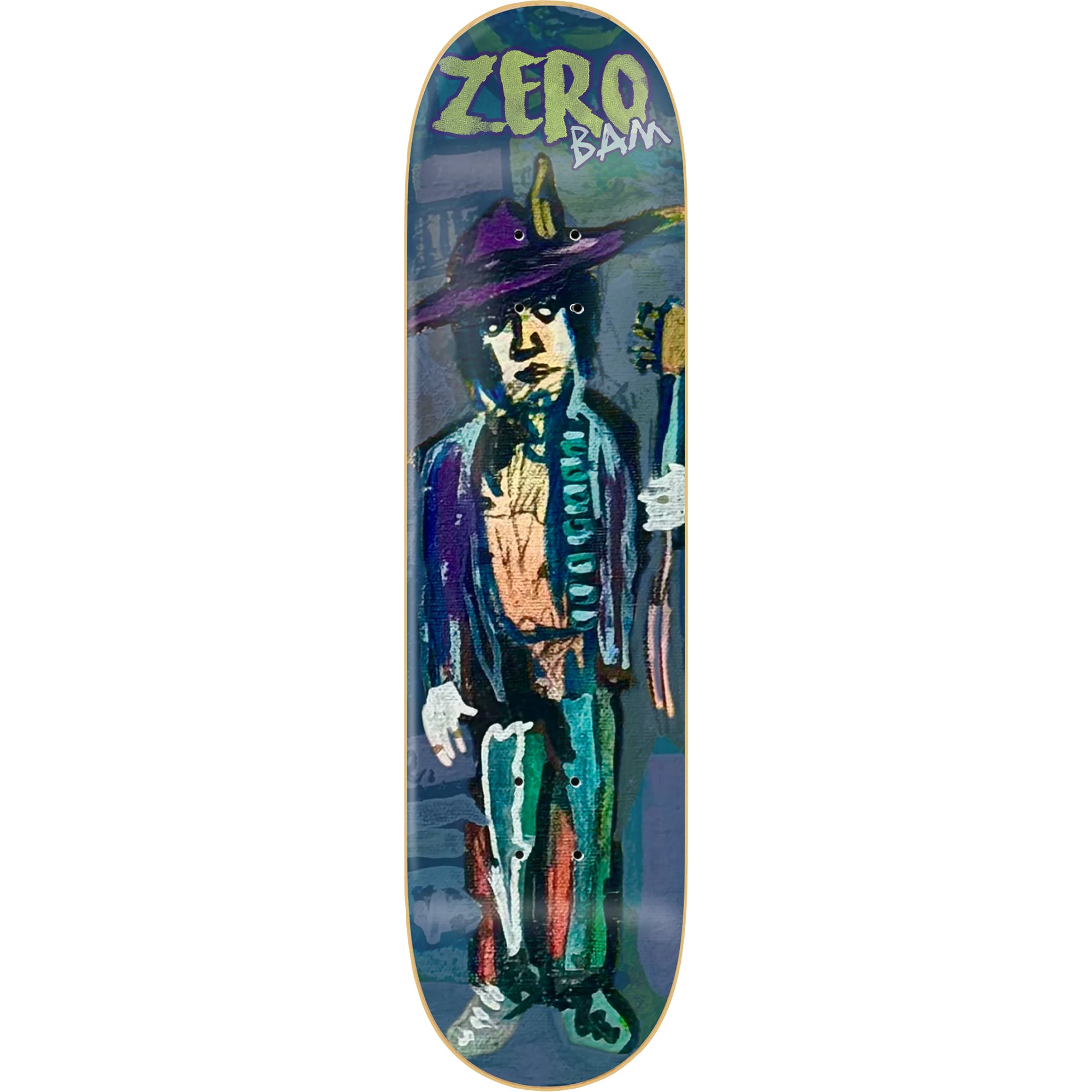 Zero Bam Margera Music Man Skateboard Deck 8.5"