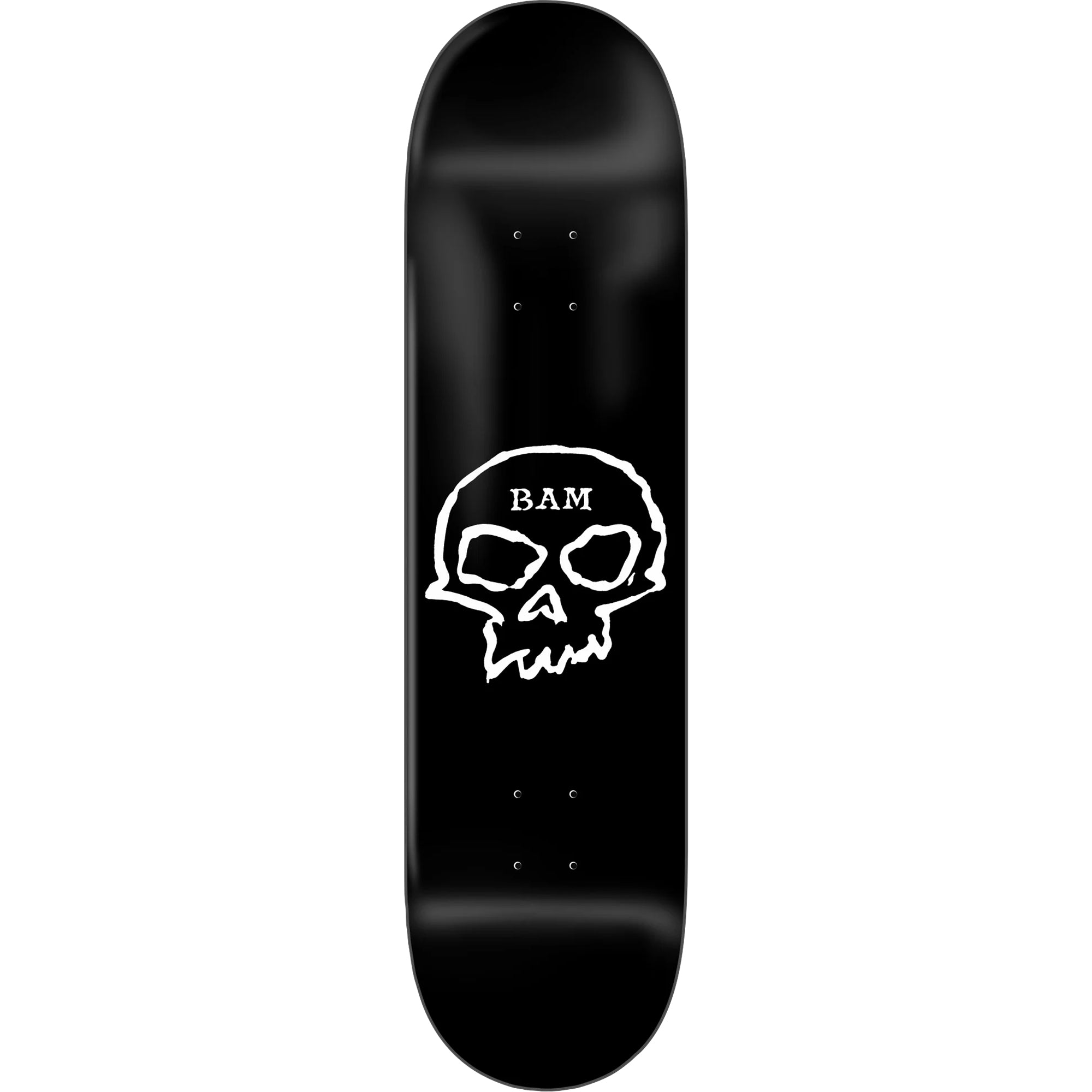 Zero Bam Margera Single Skull Black Skateboard Deck 8.5"