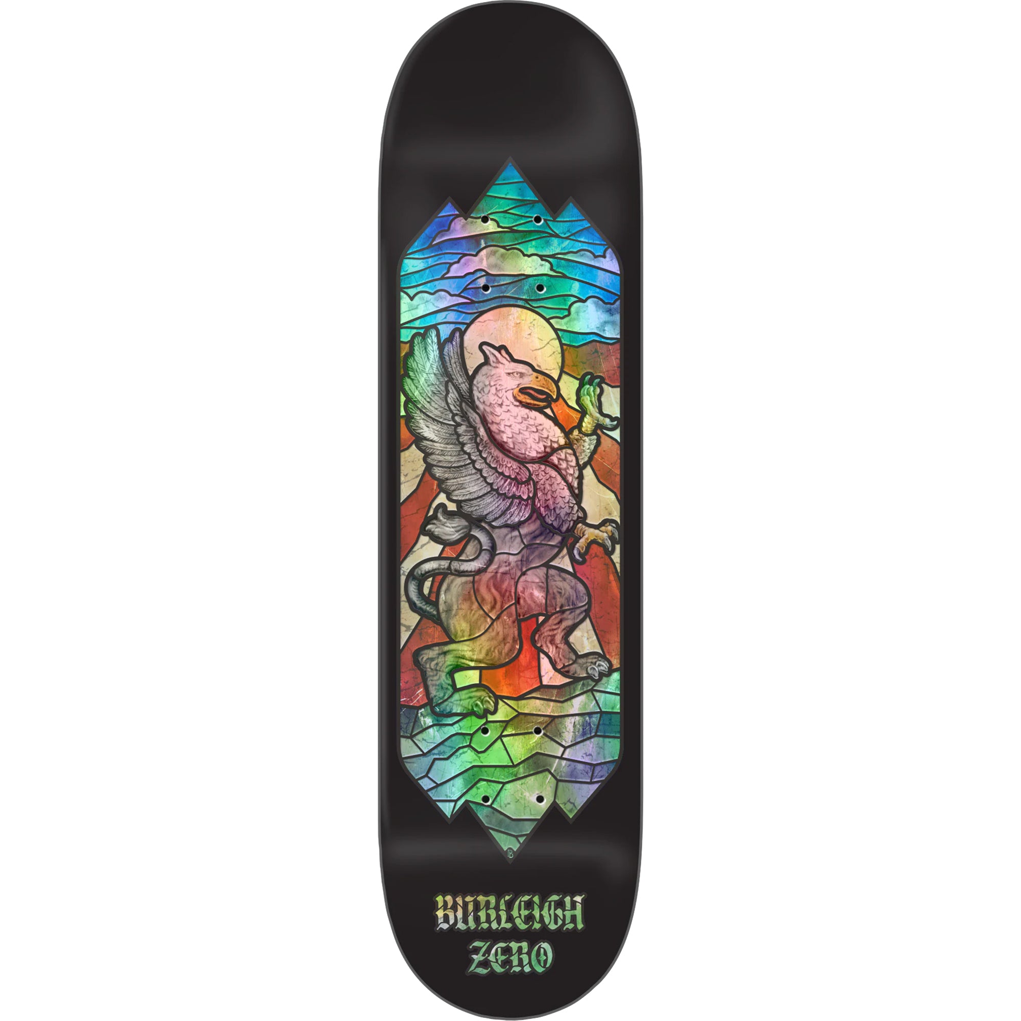 Zero Brandon Burleigh Stained Glass Skateboard Deck 8.5"