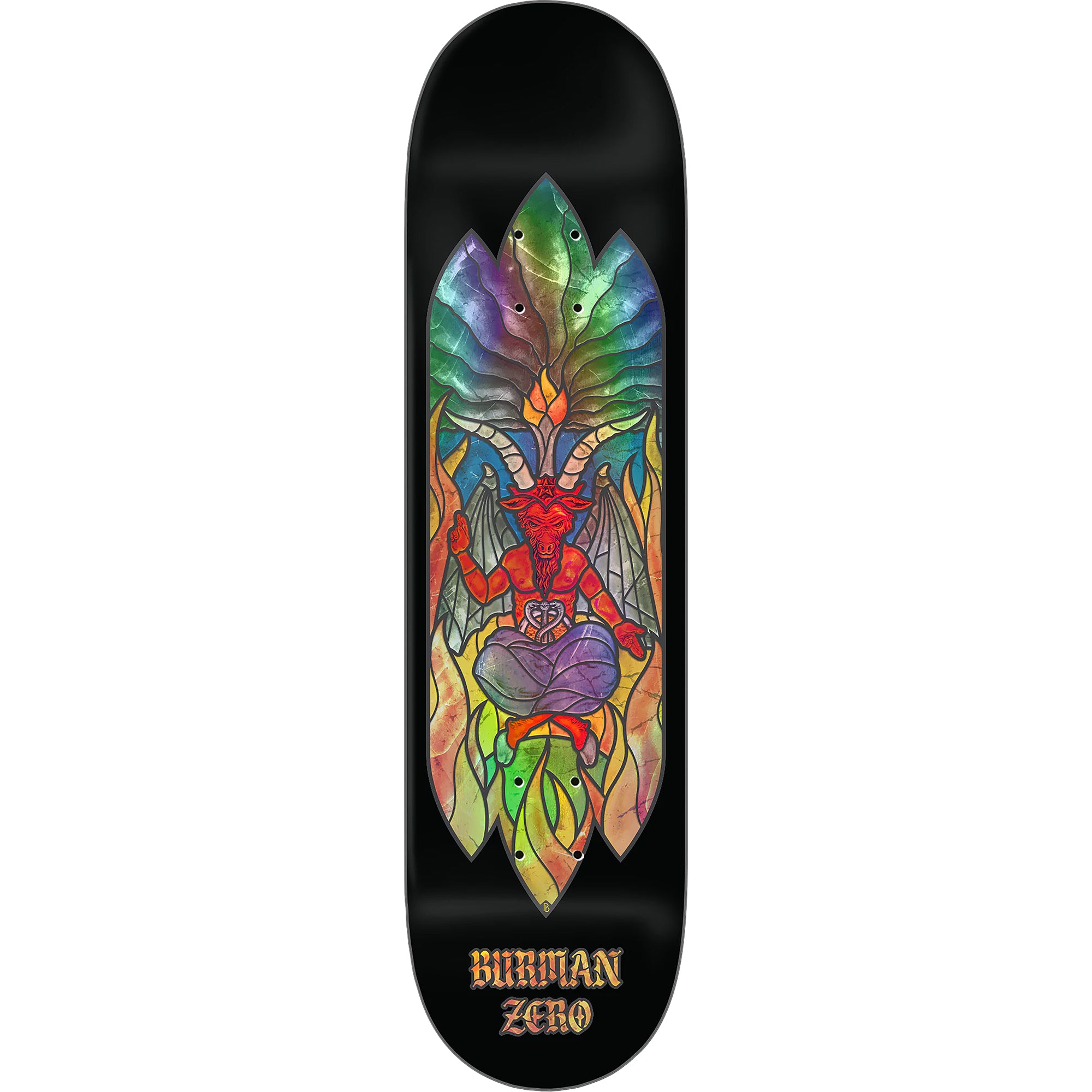 Zero Dane Burman Stained Glass Skateboard Deck 8.625"