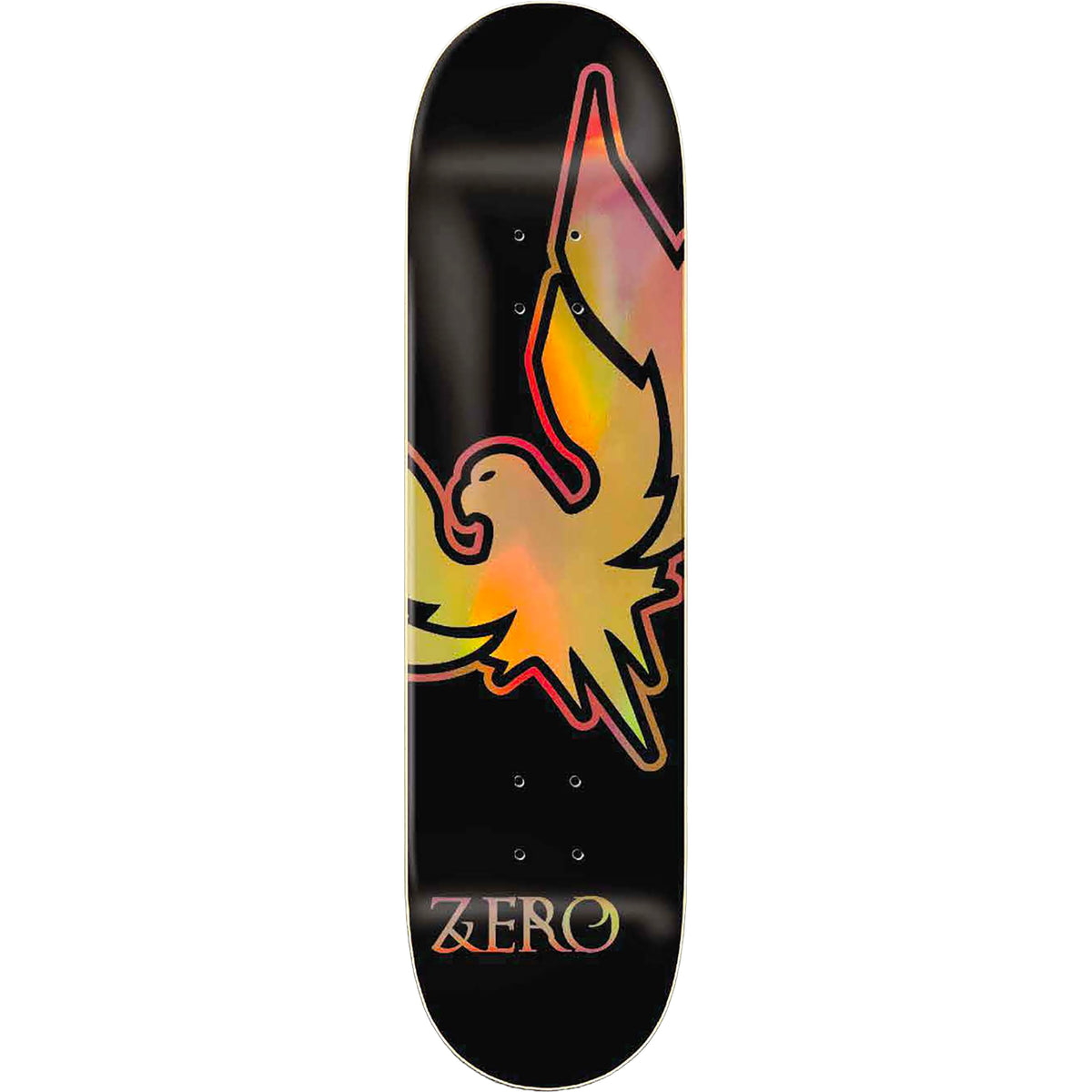 Zero Firebird 30 Year Reissue Black Dipped Skateboard Deck 8.5"