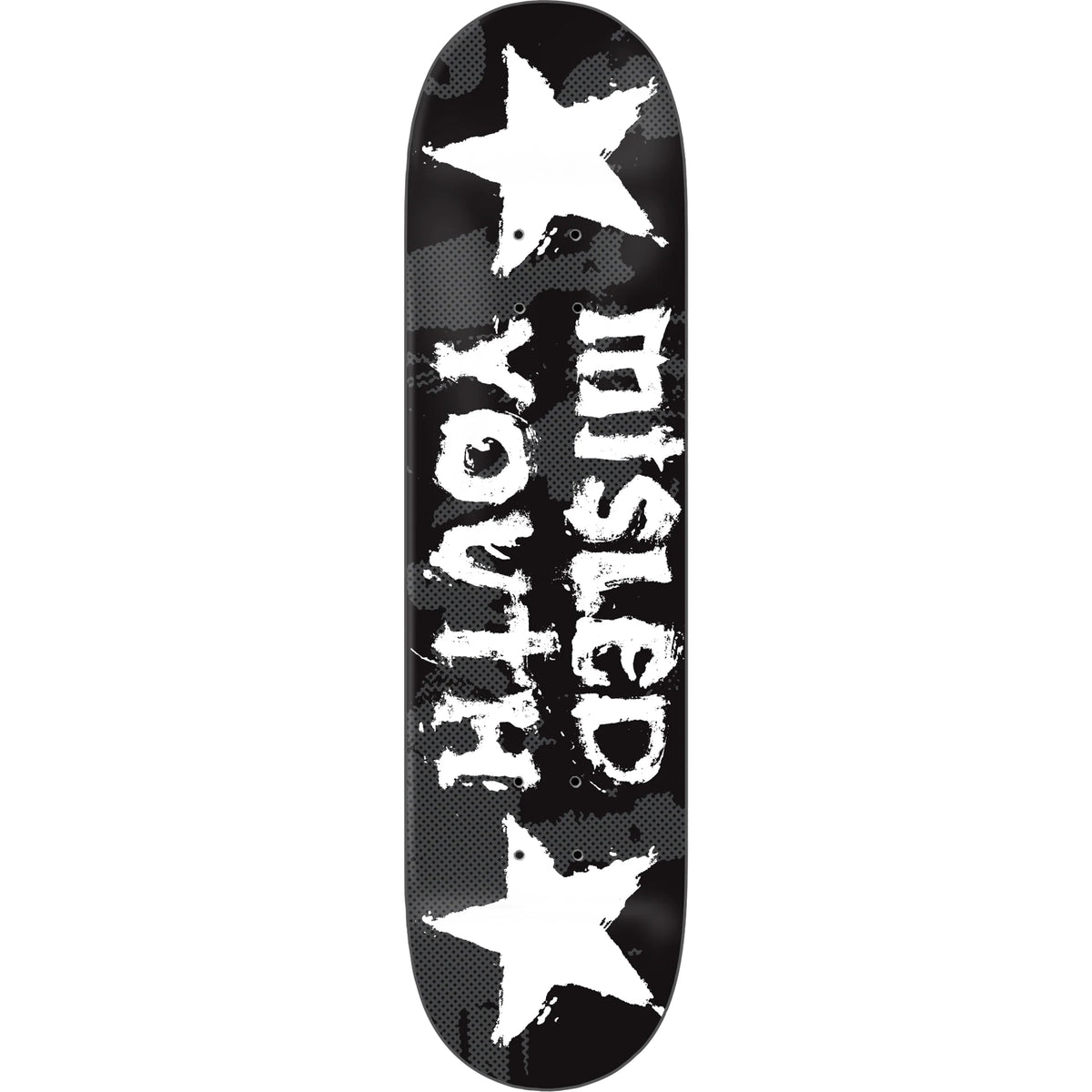 Zero Misled Youth 30 Year Reissue Black Dipped Skateboard Deck 8.25"