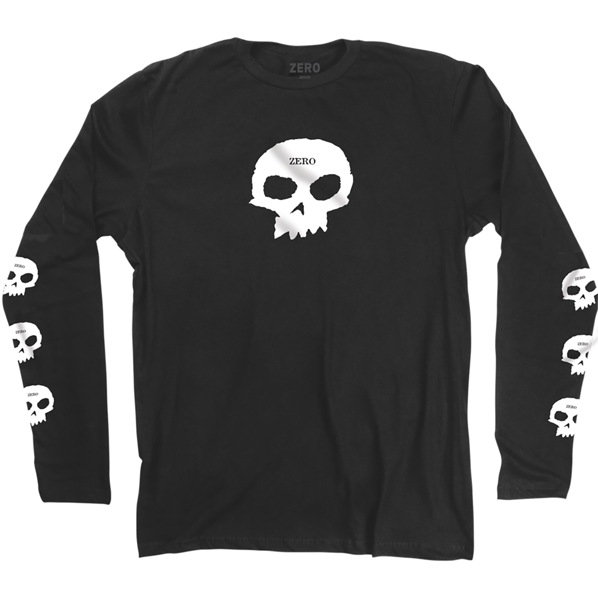 Zero Multi Skull Long Sleeve T Shirt Black