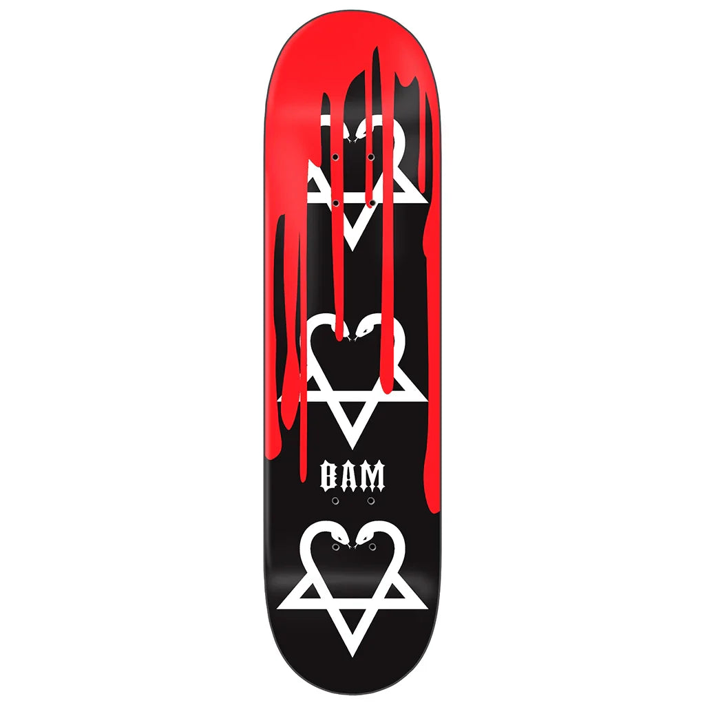 Zero Bam Margera Snakes With Blood Skateboard Deck 8.5"