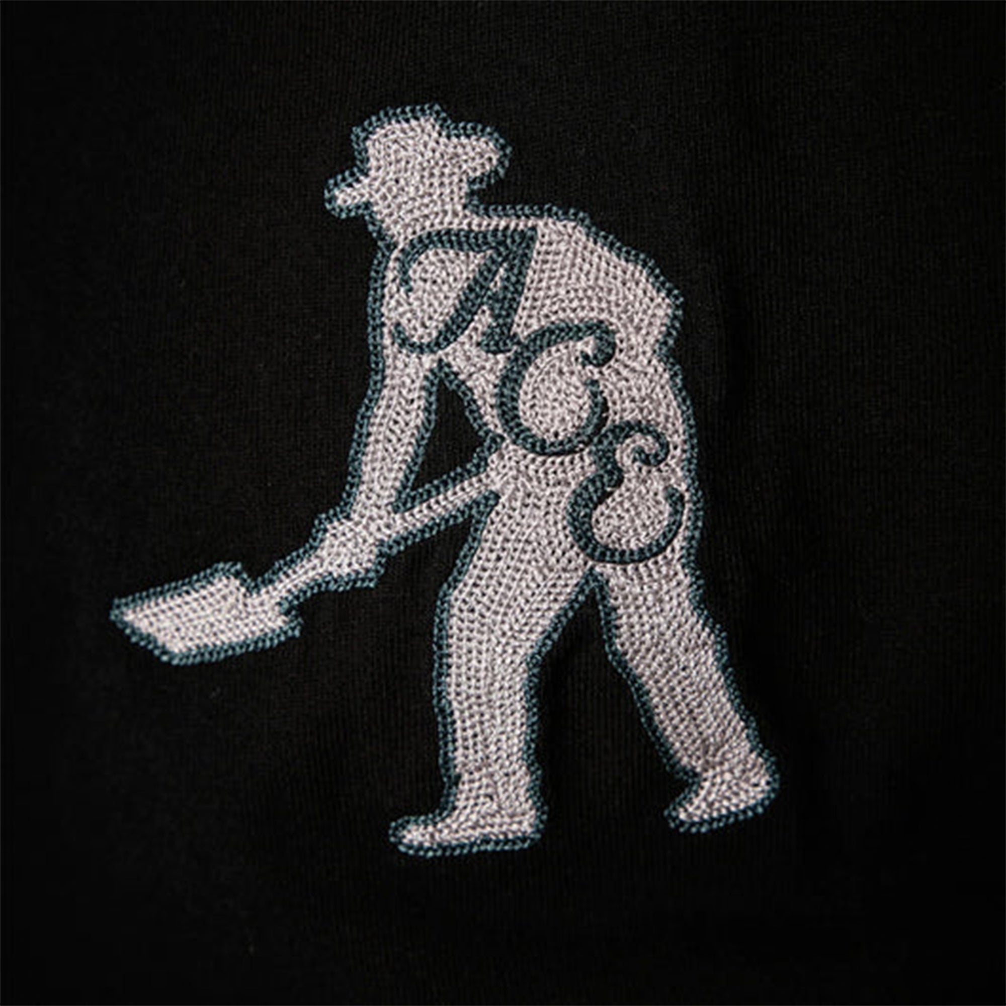 Ace x Pass~Port & Spade Embroidered T Shirt Black