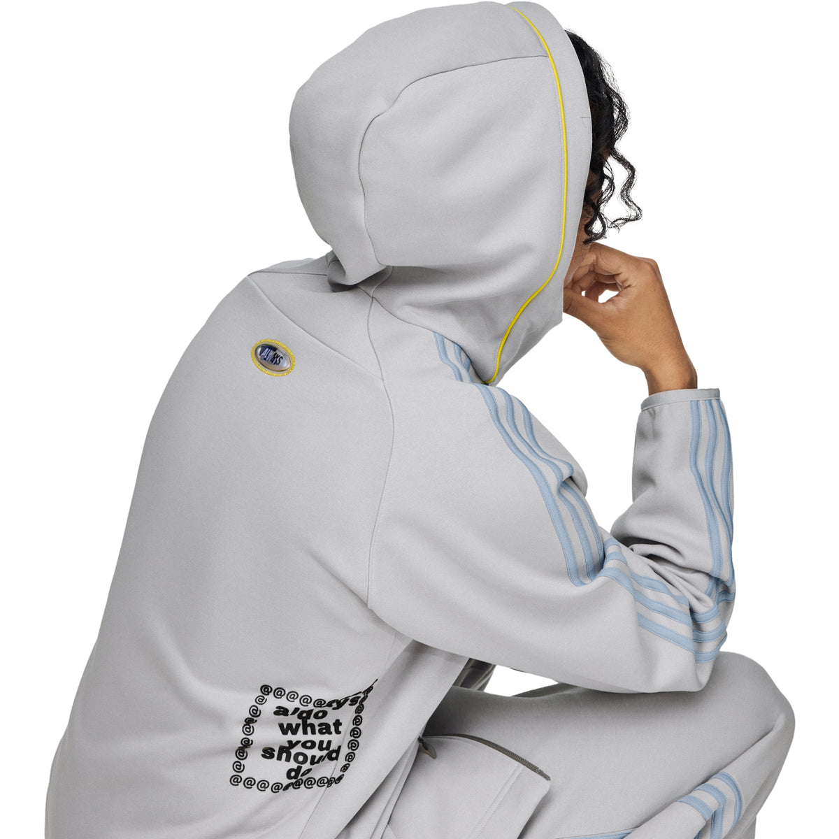 Adidas X Always Do What You Should Do Spacer Teamgeist Full Zip Hoodie Grey/Light Solid Grey