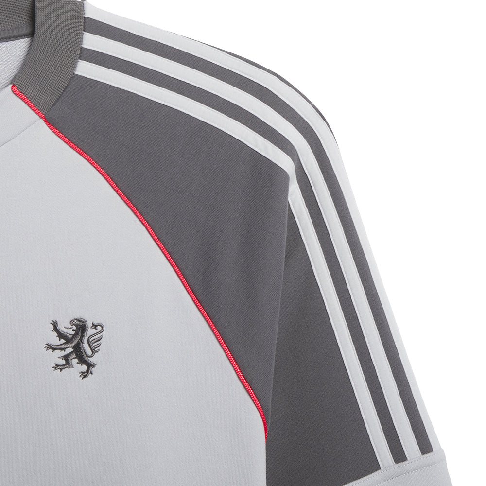 adidas Wall Street x Olympique Lyonnais Crewneck Sweatshirt Light Solid Grey/Grey Five