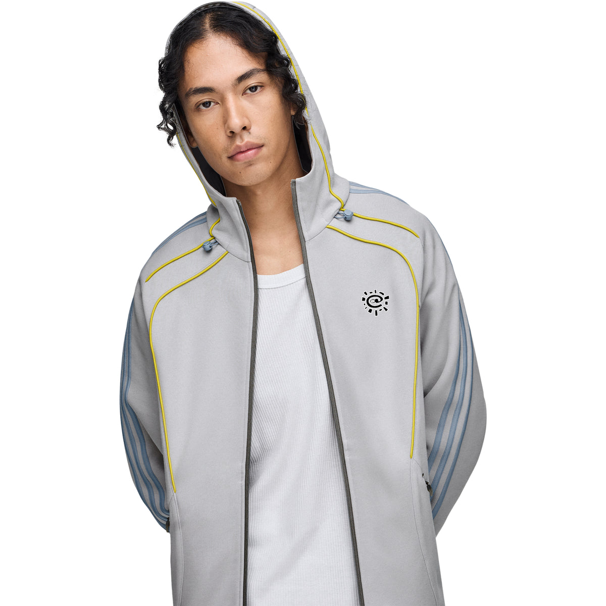Adidas X Always Do What You Should Do Spacer Teamgeist Full Zip Hoodie Grey/Light Solid Grey