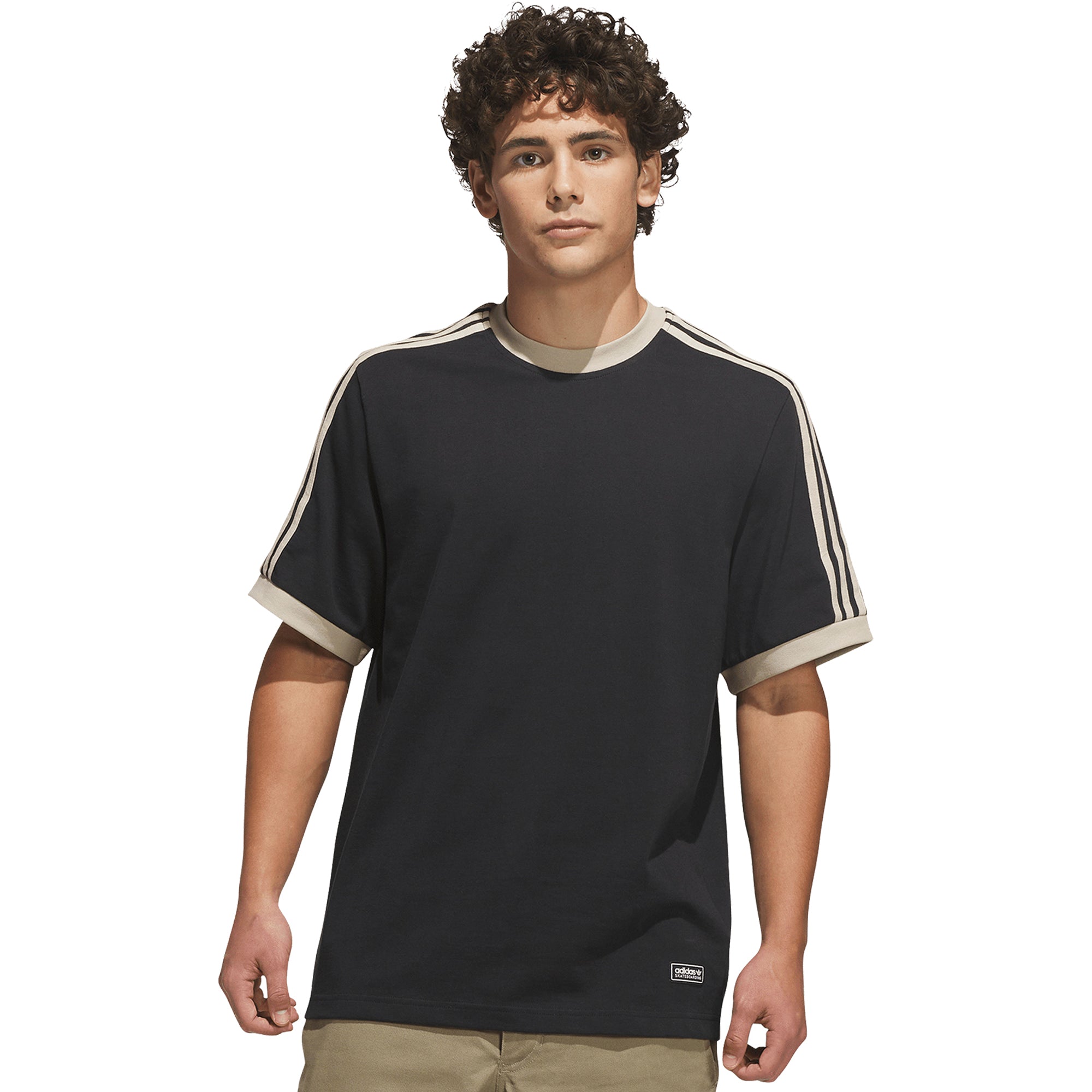 adidas FSBS Ringer Tee Black/Khaki