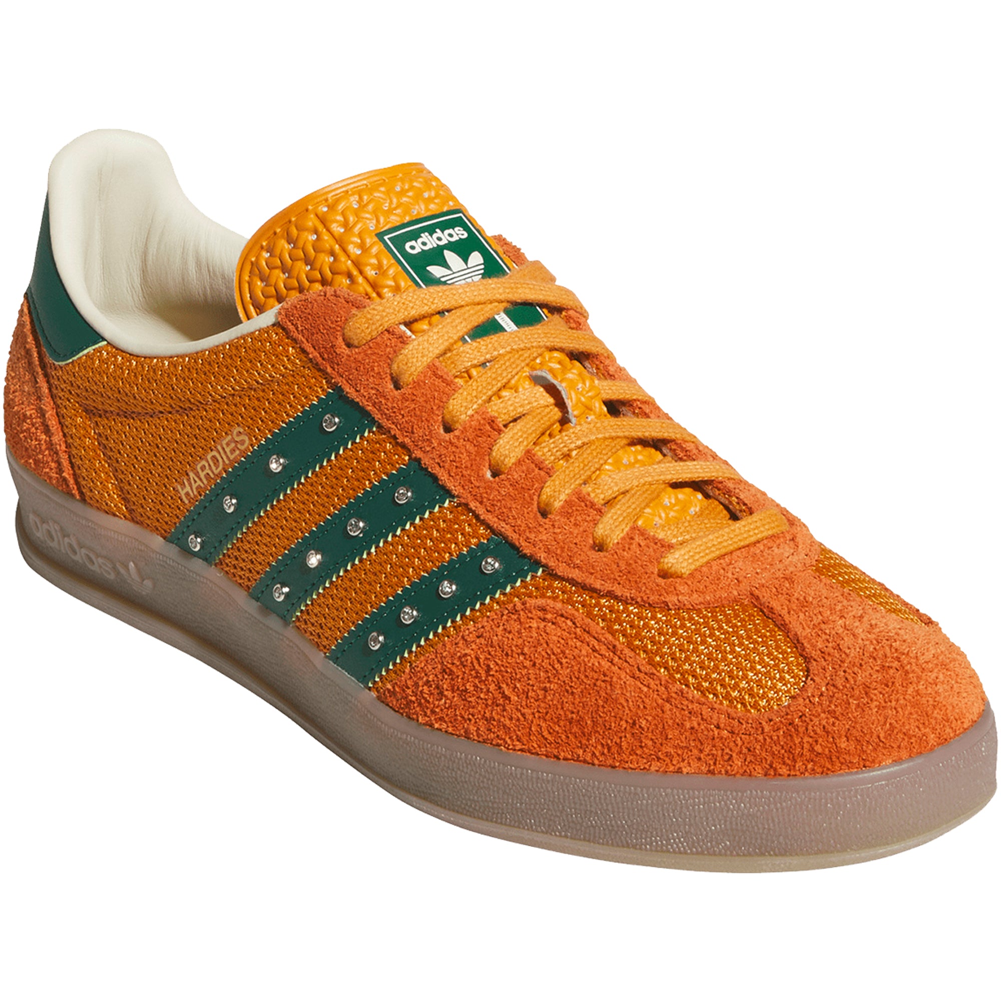 Adidas x Hardies Gazelle Indoor Shoes Rustic Orange/Collegiate Green