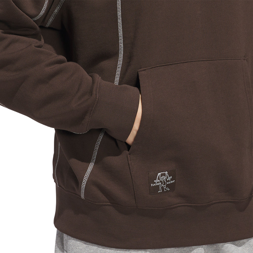 Adidas Shmoo Featherweight Hoodie Dark Brown/Core White