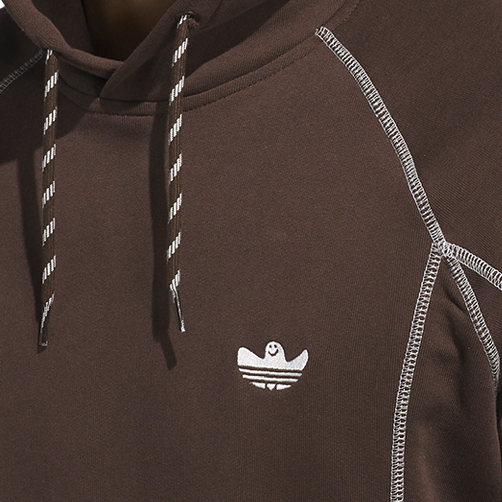 Adidas Shmoo Featherweight Hoodie Dark Brown/Core White