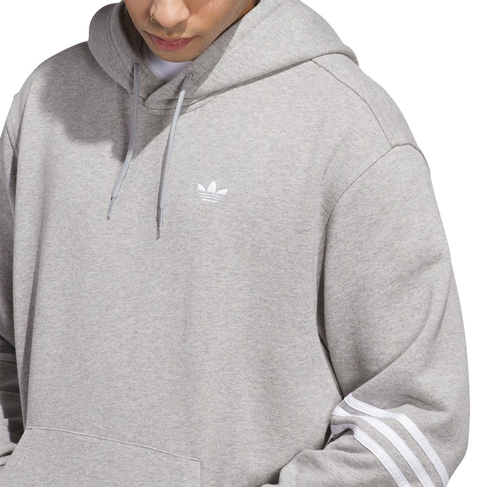 Adidas Classic Hoodie Medium Grey Heather/White