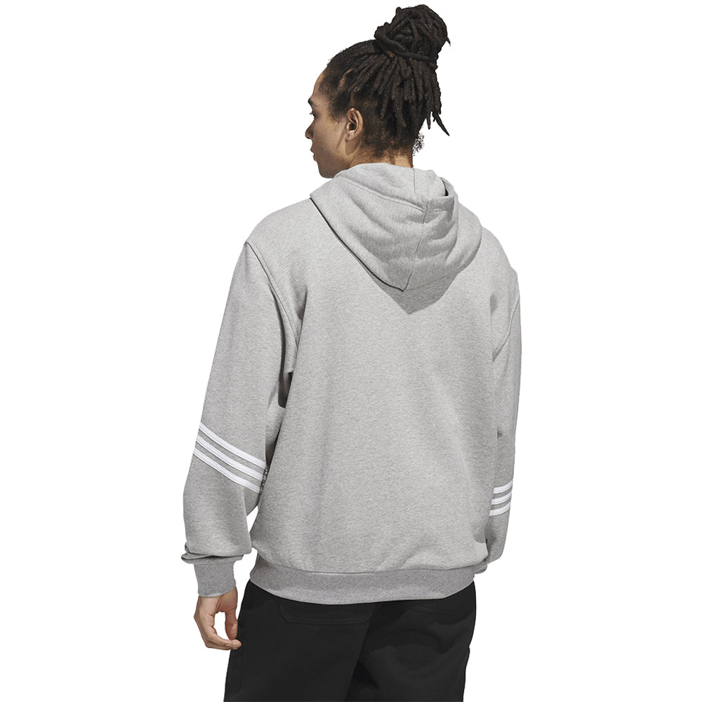 Adidas Classic Hoodie Medium Grey Heather/White