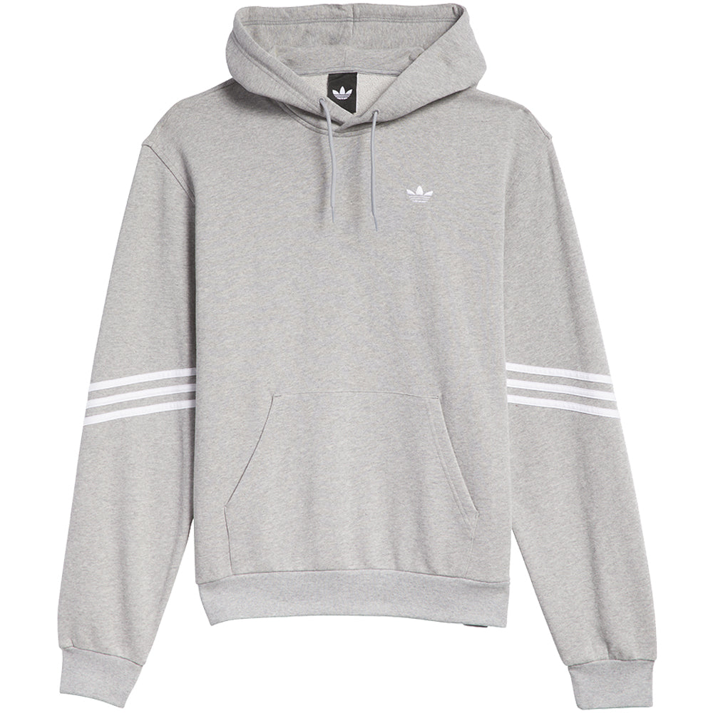 Adidas Classic Hoodie Medium Grey Heather/White