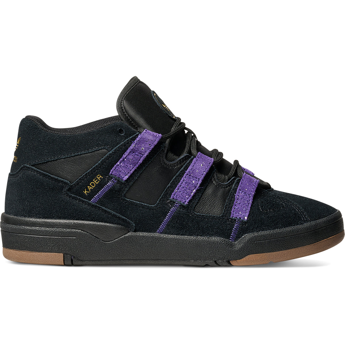 adidas Kader Shoes Core Black/Collegiate Purple/Gold Metallic