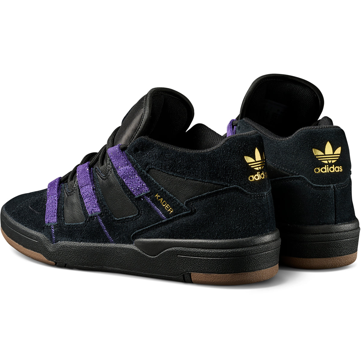 adidas Kader Shoes Core Black/Collegiate Purple/Gold Metallic