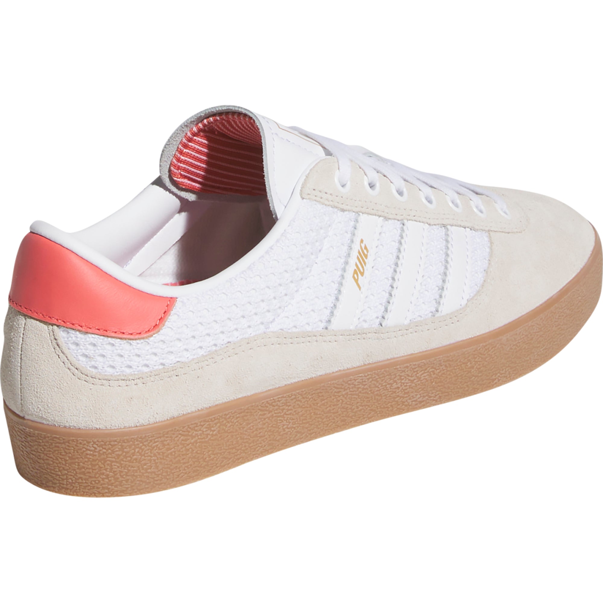 adidas Puig Indoor Shoes Wonder White/Cloud White/Gum 4