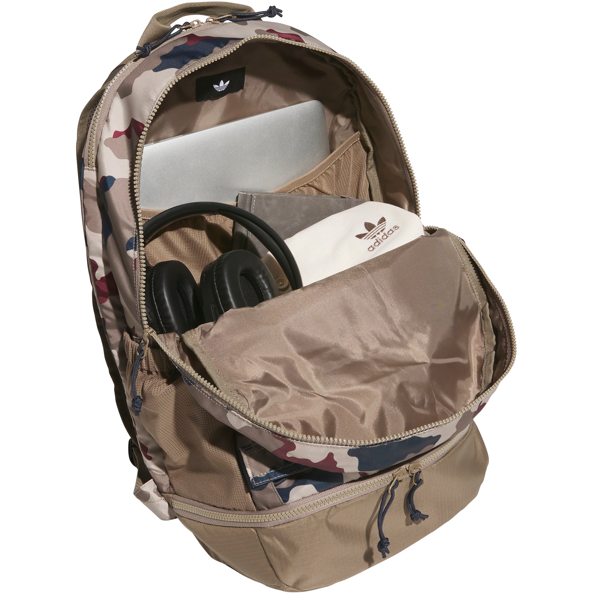 adidas Skateboarding FS+ Camo Backpack Khaki Three/Khaki Six/Aurora Ink/Shadow Red