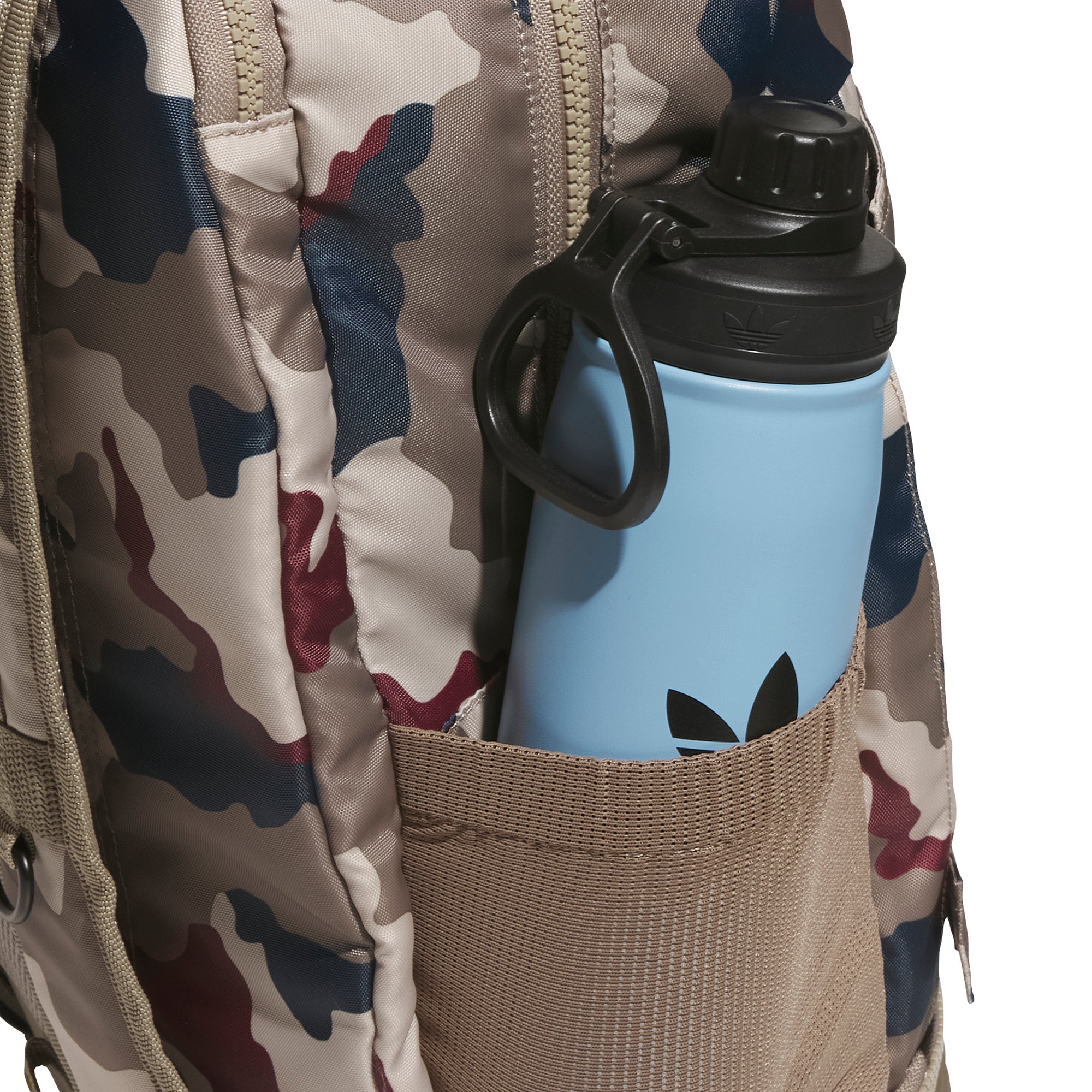 adidas Skateboarding FS+ Camo Backpack Khaki Three/Khaki Six/Aurora Ink/Shadow Red
