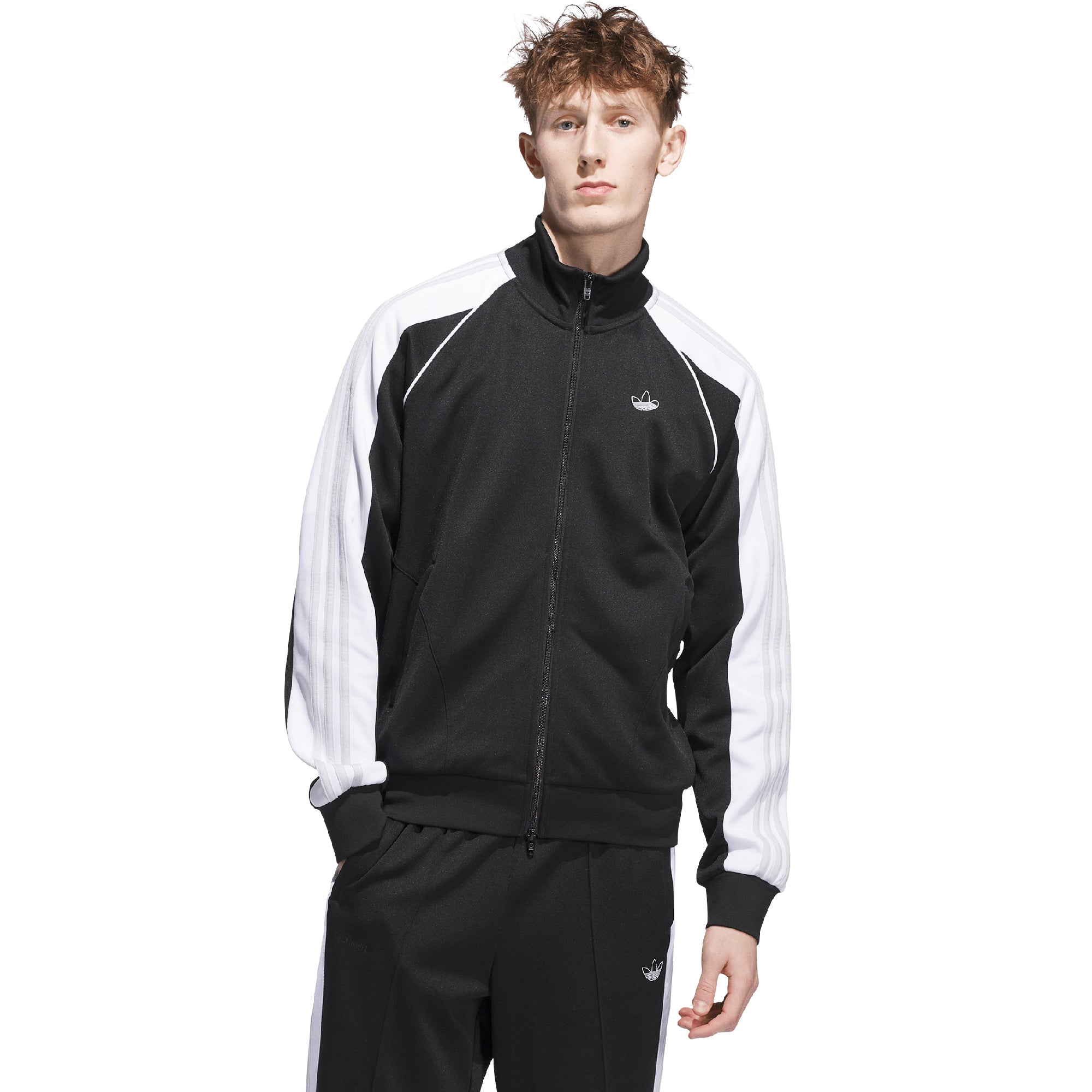 adidas Tyshawn Track Jacket Black/White/Dash Grey