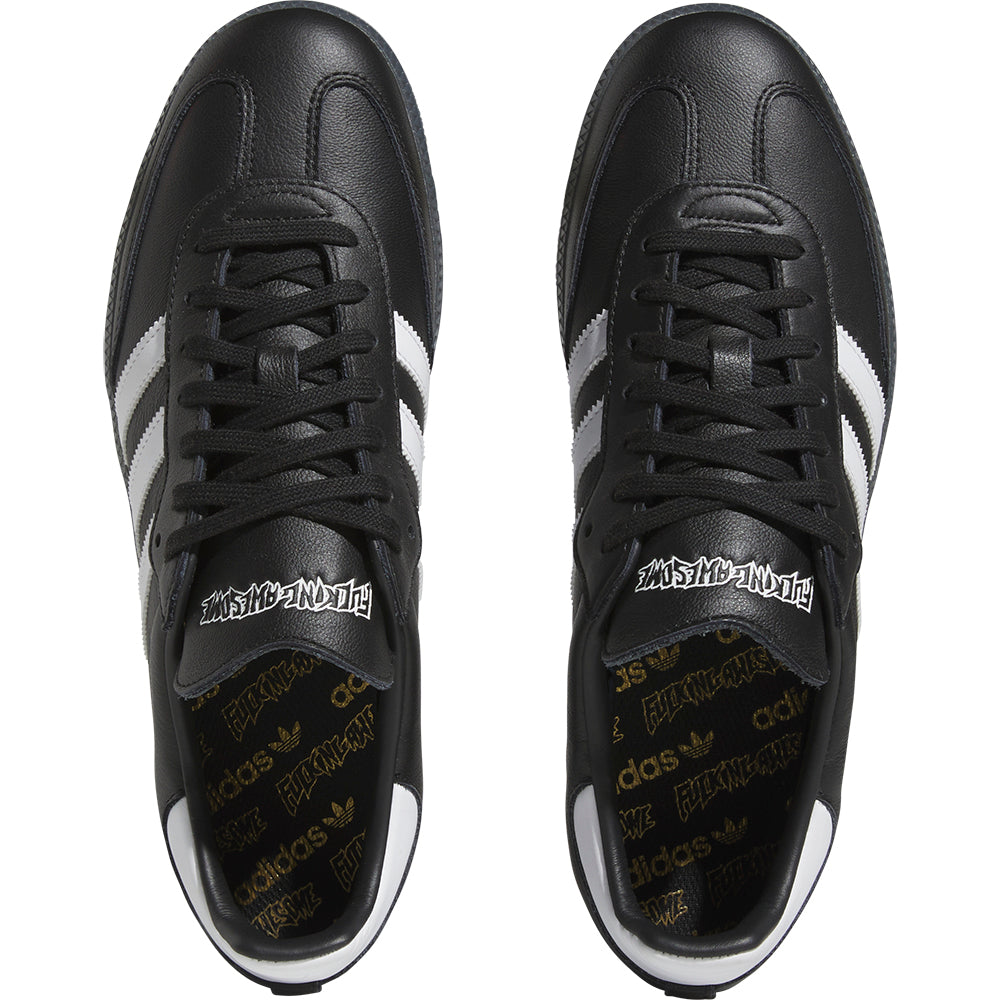 adidas x Fucking Awesome Samba Shoes Core Black/Cloud White/Gold Metallic