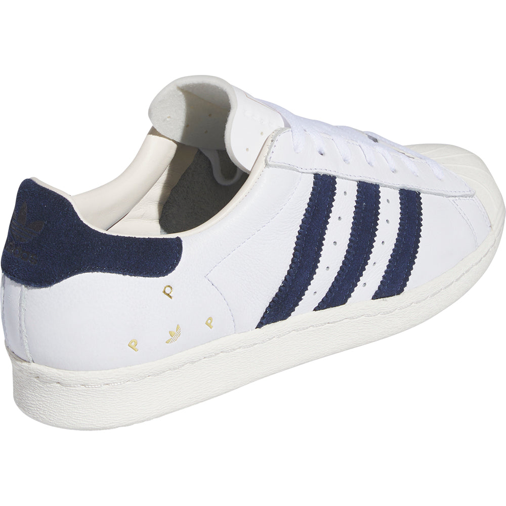 adidas x Pop Trading Company Superstar ADV Shoes Cloud White/Collegiate Navy/Chalk White