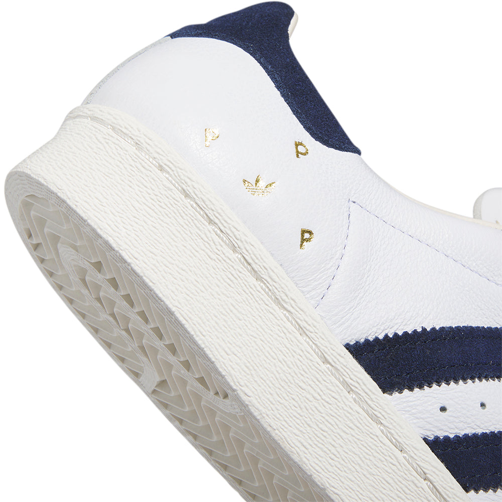 adidas x Pop Trading Company Superstar ADV Shoes Cloud White/Collegiate Navy/Chalk White