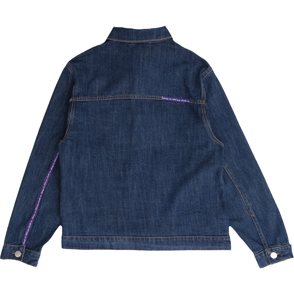 Always Do What You Should Do Nigo Purple Label Denim Jacket Blue