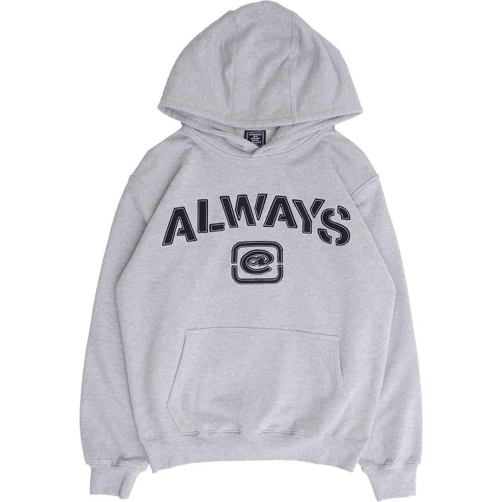 Always Do What You Should Do Stencil Hoodie Grey