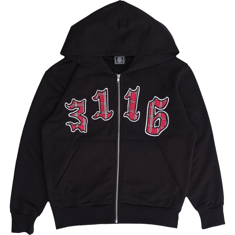 Always Do What You Should Do 3116 Premium Zip Up Hoodie Black